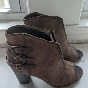 Michael Antonio peep toe shoes 8.5 Brown